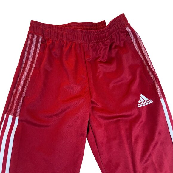 Adidas Mens Red Polyester Tapered Athletic Pants Aeroready Slim Fit Size S - New - Picture 3 of 14